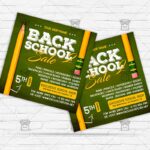 Back 2 School Sale - Flyer PSD Template