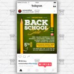 Back 2 School Sale - Flyer PSD Template