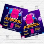 Back to School Again - Flyer PSD Template