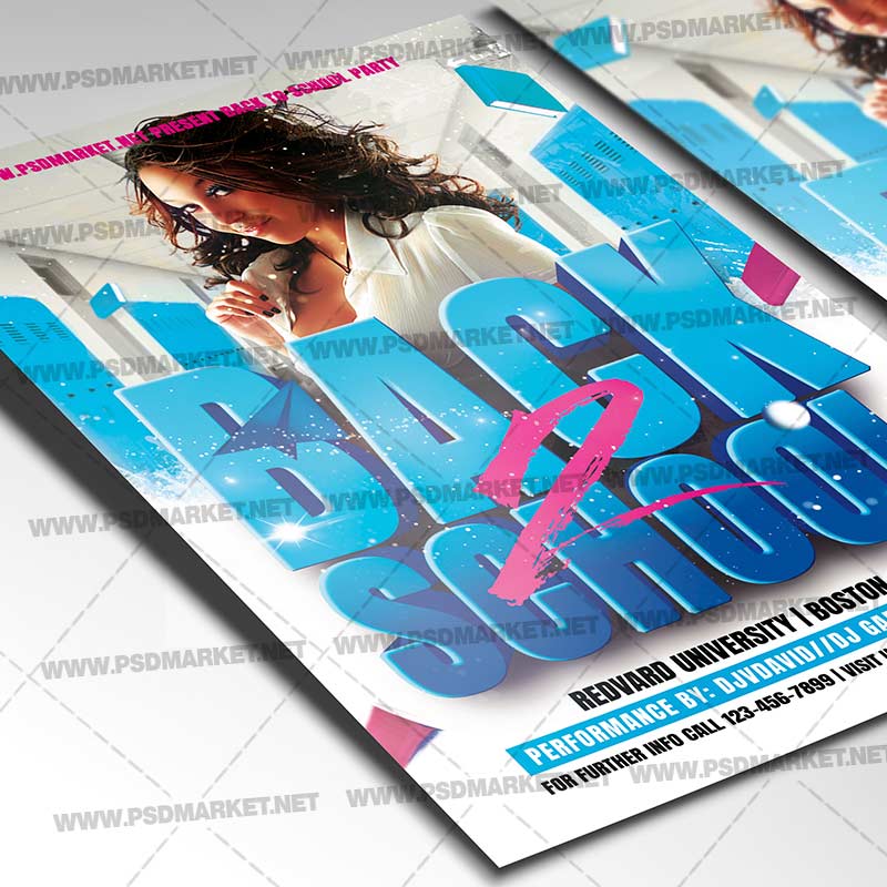 Download Back To School Party Template Flyer PSD PSDmarket