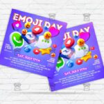 Emoji Day - Flyer PSD Template