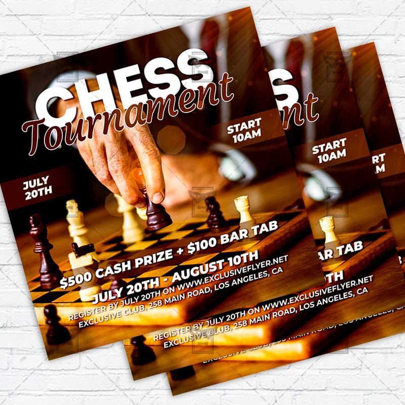 international_chess_day-premium-instagramflyer-template-1.jpg International Chess Day - Flyer PSD Template