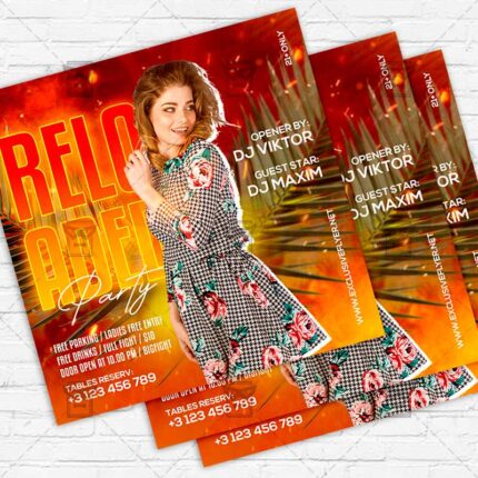 Reloaded Night - Flyer PSD Template