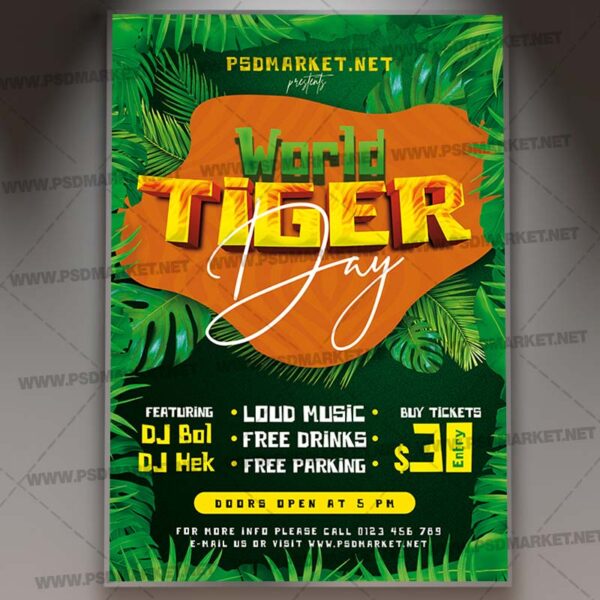 Download Tiger Day Template 1