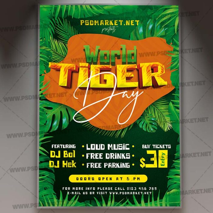 Download Tiger Day Template 1