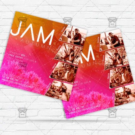 Autumn Jam - Flyer PSD Template