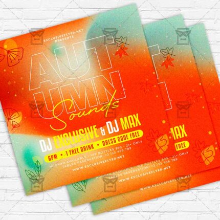 Autumn Sounds - Flyer PSD Template