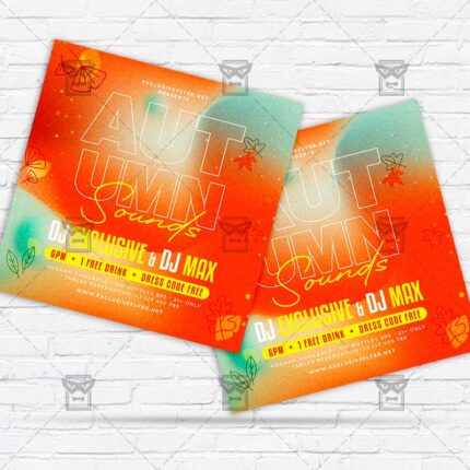 Autumn Sounds - Flyer PSD Template