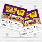Back 2 School Market - Flyer PSD Template
