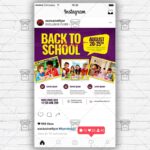 Back 2 School Market - Flyer PSD Template