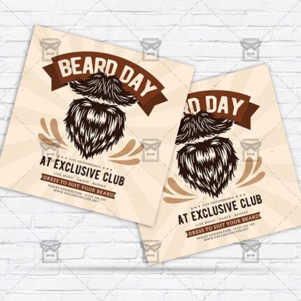 Beard Day - Flyer PSD Template