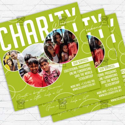 Charity Weekend - Flyer PSD Template