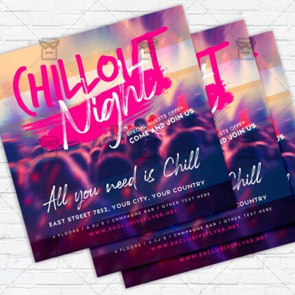 Chill Night - Flyer PSD Template