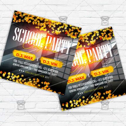 Costume School Party - Flyer PSD Template