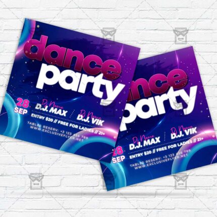 Dance Party - Flyer PSD Template