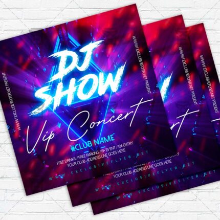 Dj Show - Flyer PSD Template