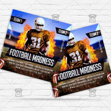 Football Madness - Flyer PSD Template