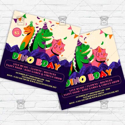 Kids Birthday - Flyer PSD Template