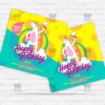 Kids Bday Party - Flyer PSD Template