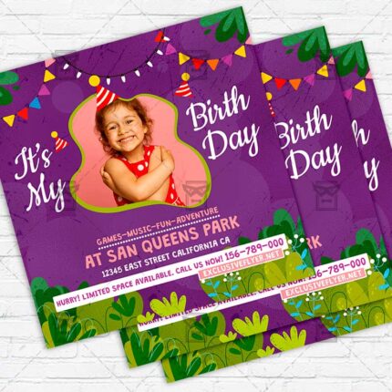 Kids Party - Flyer PSD Template