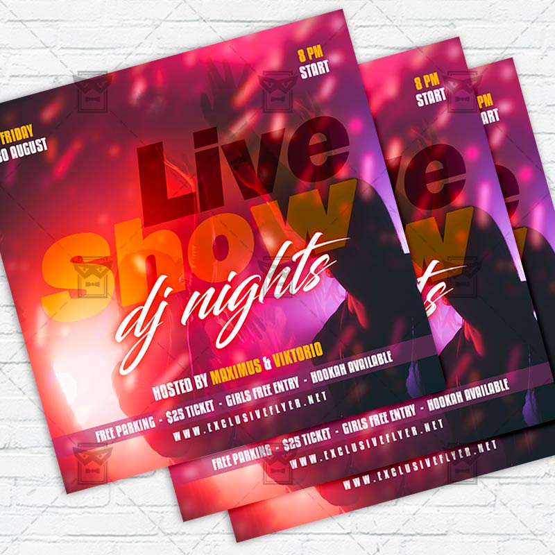 live_show-premium-instagramflyer-template-1.jpg Live Show - Flyer PSD Template