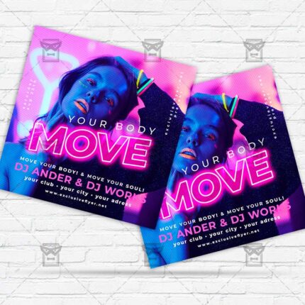 Move Your Body - Flyer PSD Template