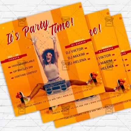 Party Time - Flyer PSD Template