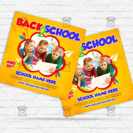 School Again - Flyer PSD Template
