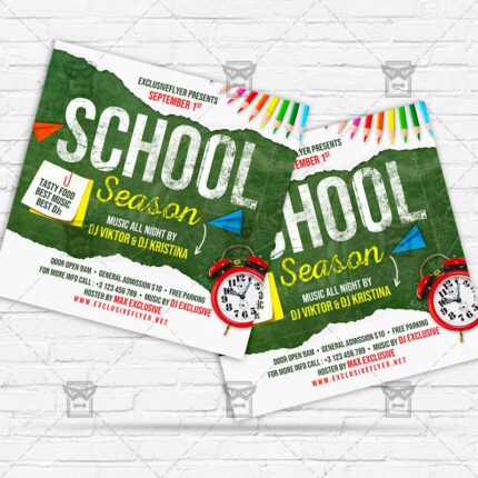 School Season Again - Flyer PSD Template