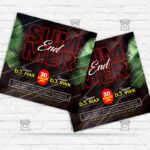 Summer End - Flyer PSD Template