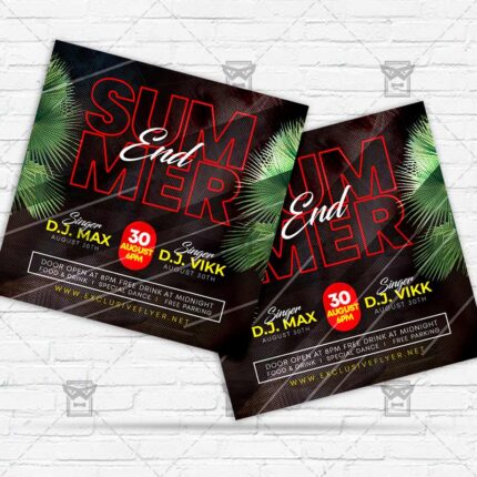 Summer End - Flyer PSD Template