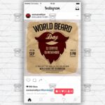 World Beard Day - Flyer PSD Template