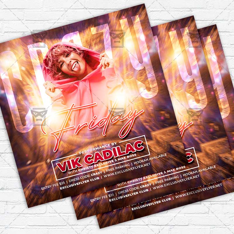 crazy_friday-premium-instagramflyer-template-1.jpg Crazy Friday - Image 1