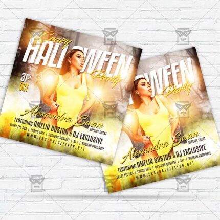 Crazy Halloween - Flyer PSD Template