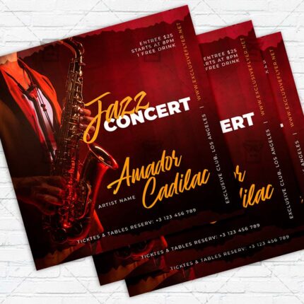 Jazz Concert - Flyer PSD Template