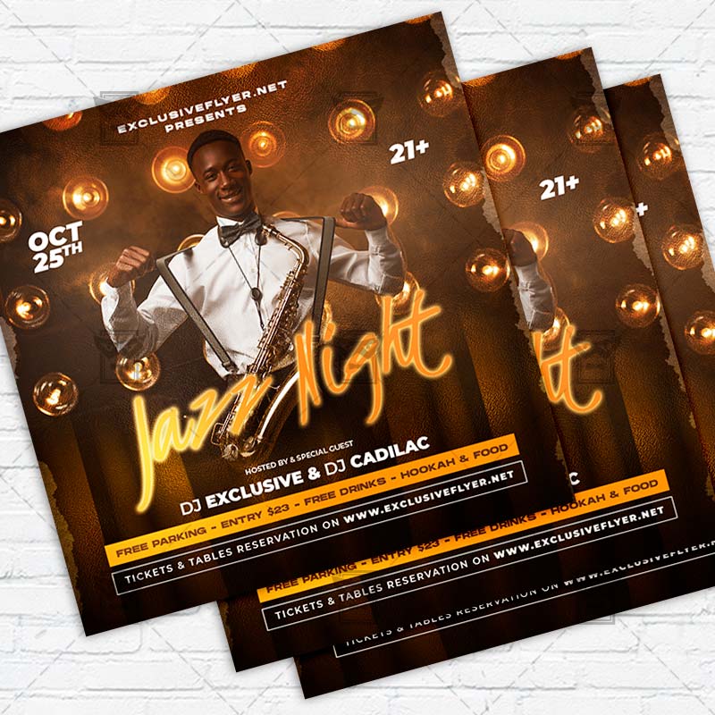jazz_night-premium-instagramflyer-template-1.jpg Jazz Night - Flyer PSD Template