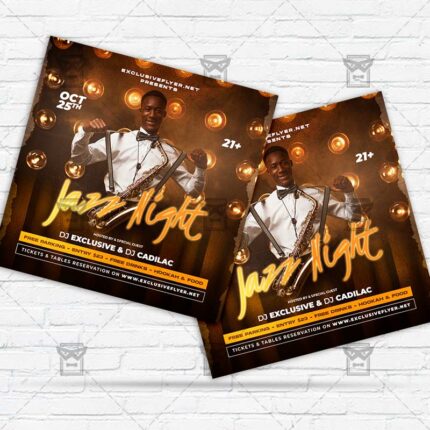 Jazz Night - Flyer PSD Template