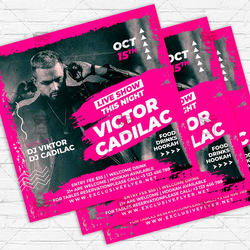 live_dj_show-premium-instagramflyer-template-1.jpg Live Dj Show - Flyer PSD Template