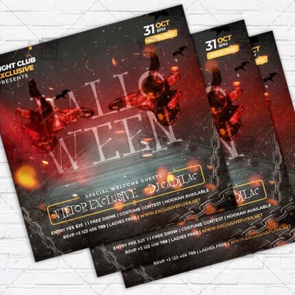 Night Fear - Flyer PSD Template