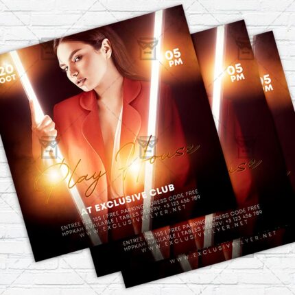 Play House - Flyer PSD Template