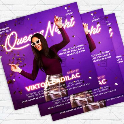 Queen Night - Flyer PSD Template