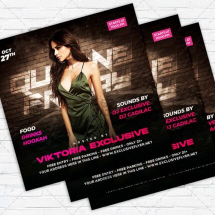 Queens Friday - Flyer PSD Template