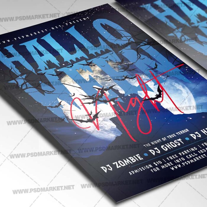 Download Scary Halloween Night Template 2