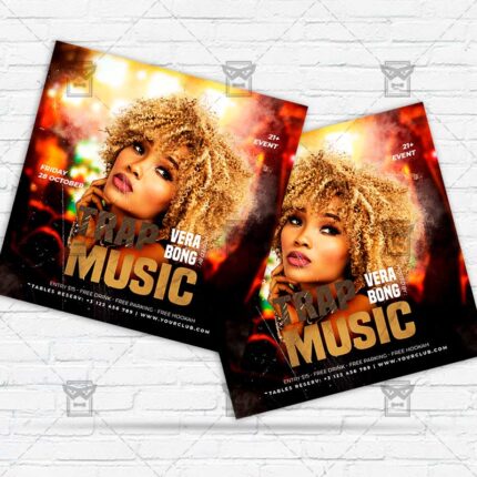 Trap Music - Flyer PSD Template
