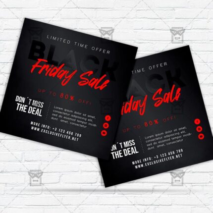 Black Friday Discount - Flyer PSD Template | ExclusiveFlyer
