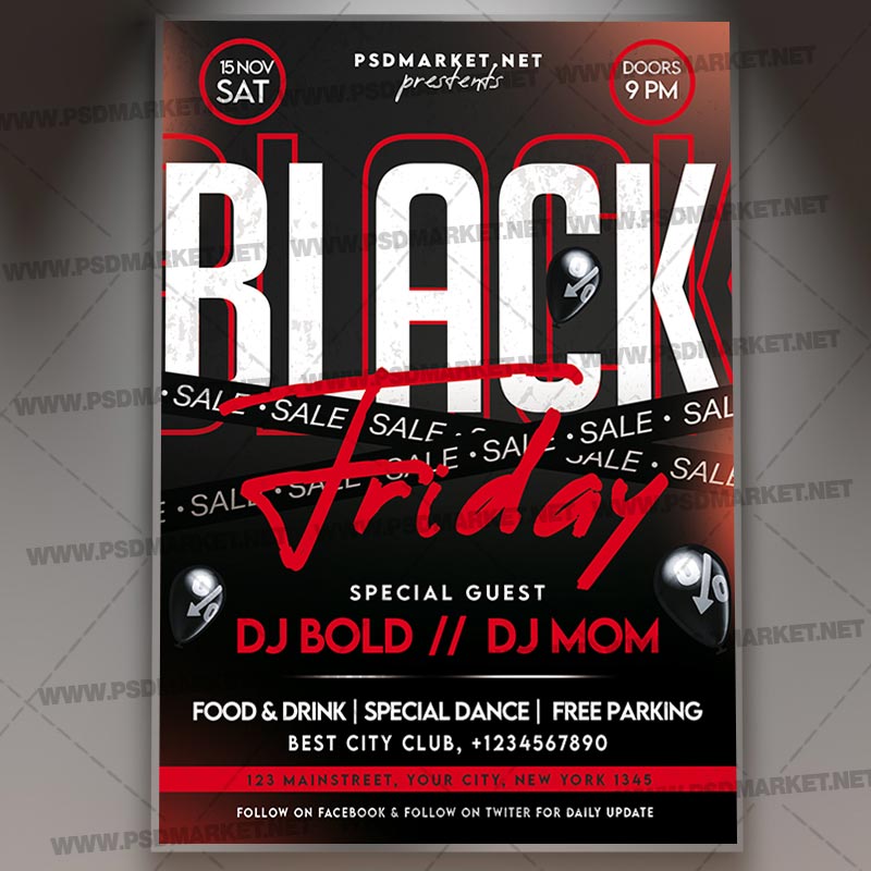 Download Black Friday Sale Event Template Flyer PSD | PSDmarket