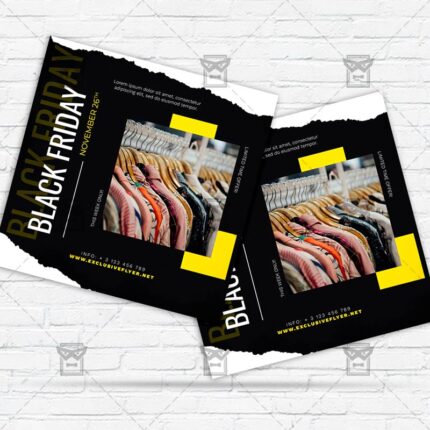 Black Sale - Flyer PSD Template | ExclusiveFlyer