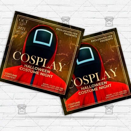 Cosplay Night - Flyer PSD Template | ExclusiveFlyer