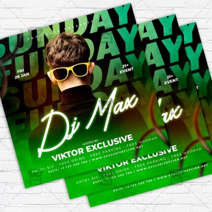 Funday Sunday - Flyer PSD Template | ExclusiveFlyer