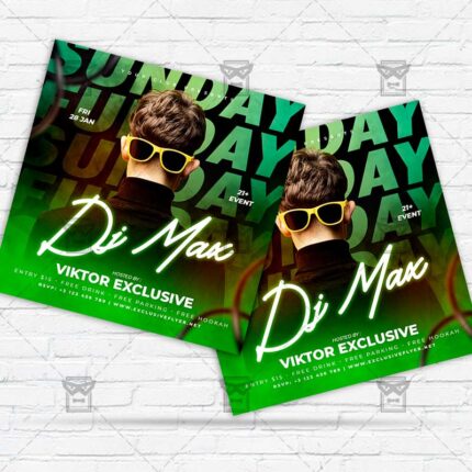 Funday Sunday - Flyer PSD Template | ExclusiveFlyer